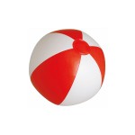 SUNNY Мяч пляжный надувной, белый, 28 см, ПВХ Красный
