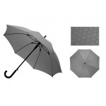 Зонт-трость полуавтомат «Wetty» с проявляющимся рисунком серый