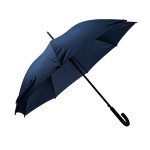 Зонт-трость ANTI WIND, полуавтомат, пластиковая ручка, темно-серый, D=103 см Темно-синий