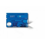 Швейцарская карточка «SwissCard Lite», 13 функций полупрозрачный синий