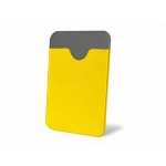 Картхолдер с креплением на телефон «Favor» желтый