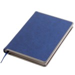 Ежедневник недатированный Montrose, А5, бирюзовый, кремовый блок, графитовый срез Синий
