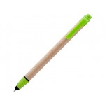 Ручка-стилус шариковая «Planet» бежевый/лайм