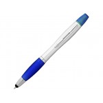 Ручка-стилус шариковая «Nash» с маркером синий классический/серебристый