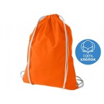 Рюкзак хлопковый «Oregon» оранжевый/белый