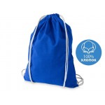 Рюкзак хлопковый «Oregon» ярко-синий/белый