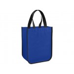 Ламинированная сумка для покупок, малая, 80 г/м2 ярко-синий