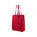 Ламинированная сумка для покупок, средняя, 80 г/м2 красный
