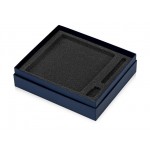 Коробка с ложементом Smooth L для ручки, флешки и блокнота А5 синий