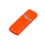 USB 2.0- флешка на 4 Гб с оригинальным колпачком оранжевый