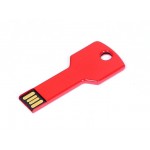 USB 2.0- флешка на 16 Гб в виде ключа красный