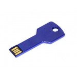 USB 2.0- флешка на 16 Гб в виде ключа синий