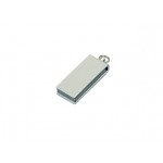 USB 2.0- флешка мини на 8 Гб с мини чипом в цветном корпусе серебристый
