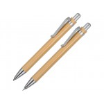 Набор «Bamboo»: шариковая ручка и механический карандаш натуральный