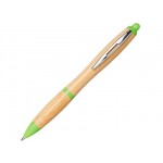Ручка шариковая «Nash» из бамбука натуральный/зеленое яблоко