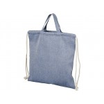 Сумка-рюкзак «Pheebs» из переработанного хлопка, 150 г/м² синий