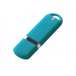 USB 3.0- флешка на 16 Гб, soft-touch голубой