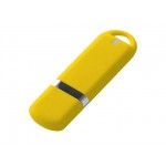 USB 2.0- флешка на 32 Гб, soft-touch желтый