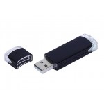 USB 3.0- флешка промо на 128 Гб прямоугольной классической формы черный