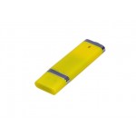 USB 3.0- флешка промо на 128 Гб прямоугольной классической формы желтый