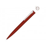 Ручка шариковая металлическая «Brush Gum», soft-touch красный
