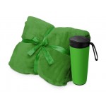 Подарочный набор «Dreamy hygge» с пледом и термокружкой плед- зеленый