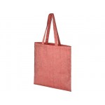Эко-сумка «Pheebs» из переработанного хлопка красный меланж