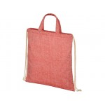 Сумка-рюкзак «Pheebs» из переработанного хлопка, 210 г/м² красный