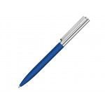 Ручка металлическая шариковая «Bright GUM» soft-touch с зеркальной гравировкой средне-синий