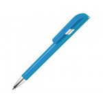 Ручка пластиковая шариковая «Атли» голубой/серебристый
