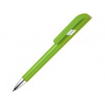 Ручка пластиковая шариковая «Атли» зеленое яблоко/серебристый