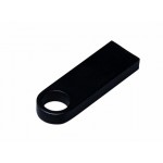 USB 2.0-флешка на 8 Гб с мини чипом и круглым отверстием черный