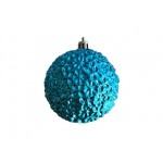 Новогодний ёлочный шар «Рельеф» синий