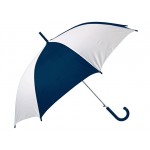 Зонт-трость «Тилос» белый/синий/серебристый