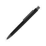 Металлическая шариковая ручка «Ellipse gum» soft touch с зеркальной гравировкой черный