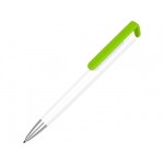 Ручка-подставка «Кипер» белый/зеленое яблоко/серебристый