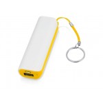 Портативное зарядное устройство «Basis», 2000 mAh белый/желтый