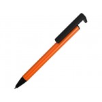 Ручка-подставка шариковая «Кипер Металл» оранжевый/черный