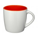 Керамическая чашка «Aztec» белый/оранжевый