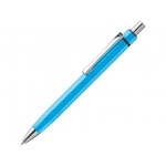 Ручка металлическая шариковая шестигранная «Six» голубой