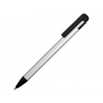 Ручка металлическая шариковая «Loop» серебристый/черный