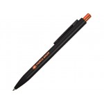 Ручка металлическая шариковая «Blaze» черный/оранжевый