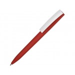 Ручка пластиковая soft-touch шариковая «Zorro» красный/белый