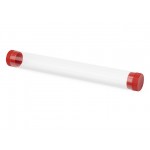 Футляр-туба пластиковый для ручки «Tube 2.0» прозрачный/красный