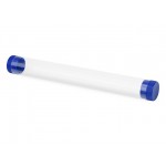 Футляр-туба пластиковый для ручки «Tube 2.0» прозрачный/синий