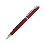 Ручка металлическая soft-touch шариковая «Flow» красный/серебристый