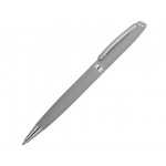 Ручка металлическая soft-touch шариковая «Flow» свтло-серый/серебристый