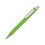 Ручка металлическая шариковая трехгранная «Riddle» зеленое яблоко/серебристый