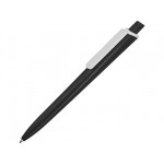 Ручка пластиковая трехгранная шариковая «Lateen» черный/белый