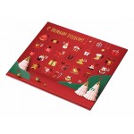 Шоколадный адвент-календарь «Festive» красный